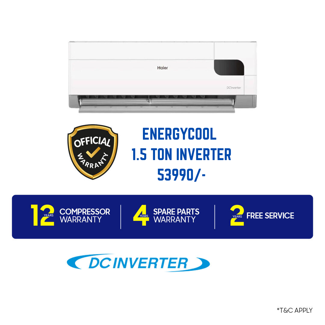 Haier 1.5 Ton Energy Cool Inverter AC
